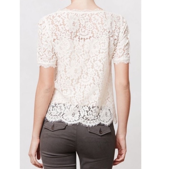 Anthropologie Vanessa Virginia Elysian Lace Top - Picture 10 of 10